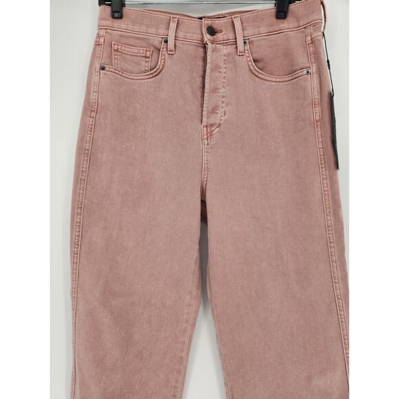 NWT Veronica Beard Blake Crop HR Classic Straight Jeans Sz 29 Rosewood #2C439 - Picture 5 of 13